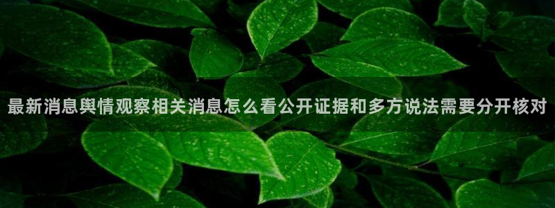 91吃瓜在线观看:最新消息舆情观察相关消息怎么看公开证据和多方说法需要分开核对